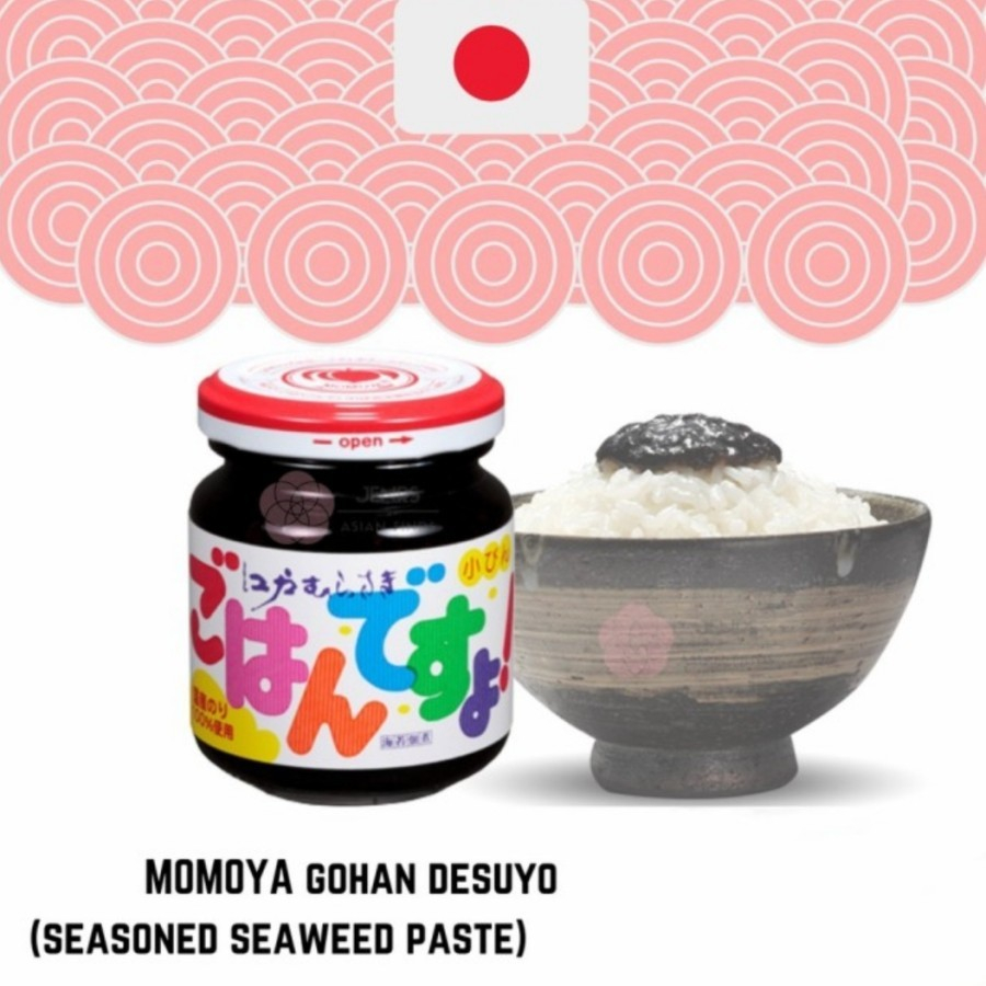 

MOMOYA Gohan Desuyo /[Pasta Rumput Laut Berbumbu 180gr