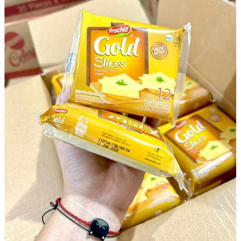 

PROCHIZ Gold Slices Keju Cheddar Lembaran 12