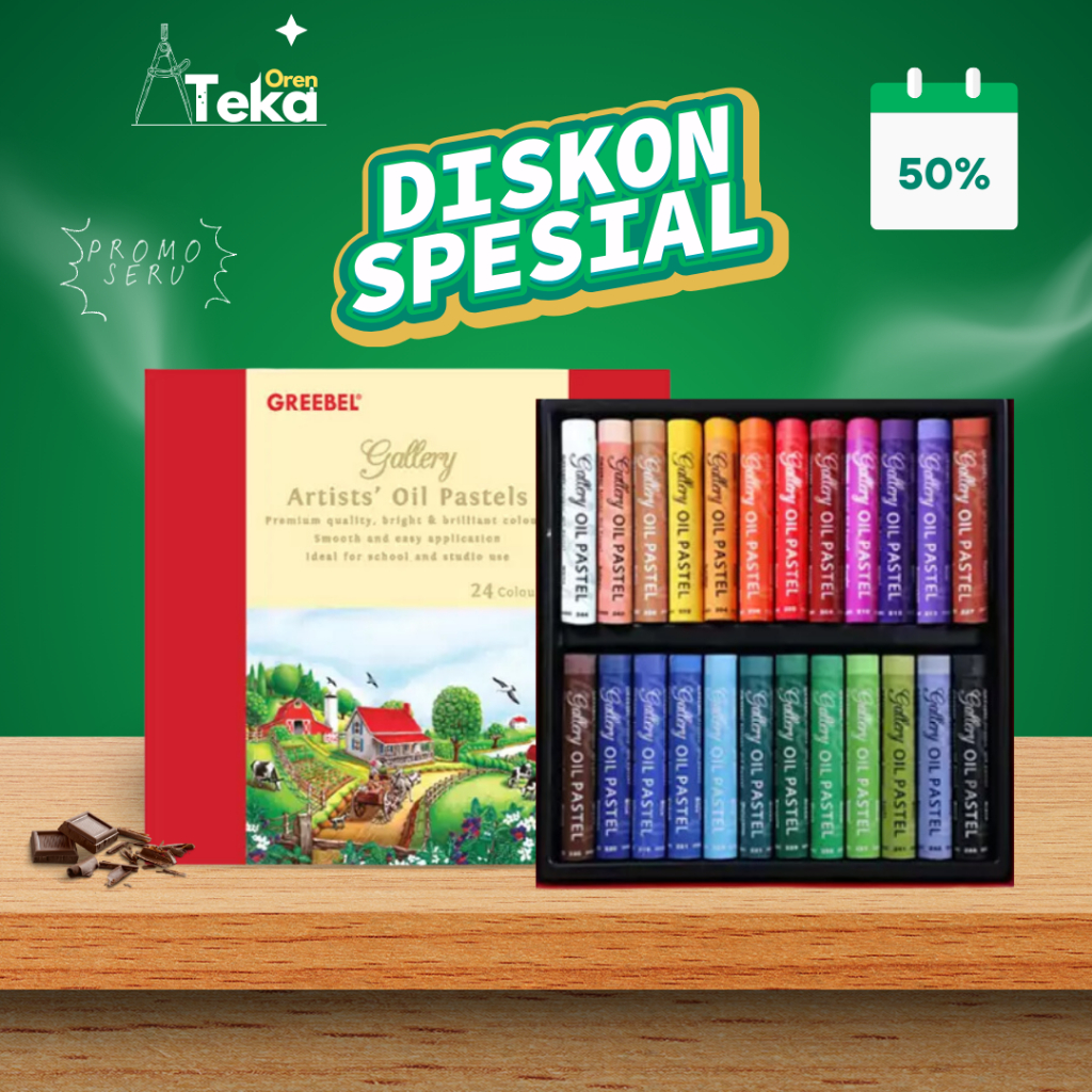 

GREEBEL Crayon Artist Oil pastel 24 warna/ Crayon Artist oil pastel 24 warna Greebel