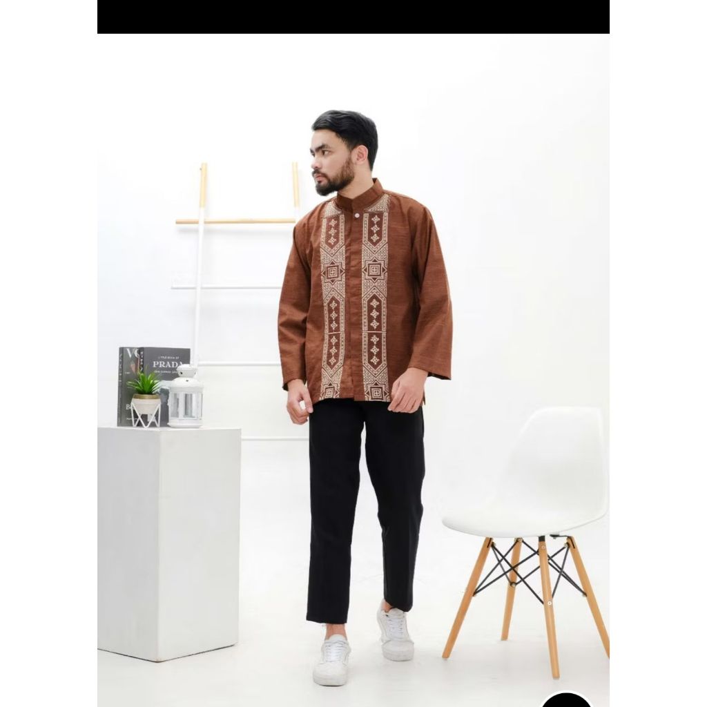 Baju koko dewasa Al-Amin lengan panjang dewasa seri warna