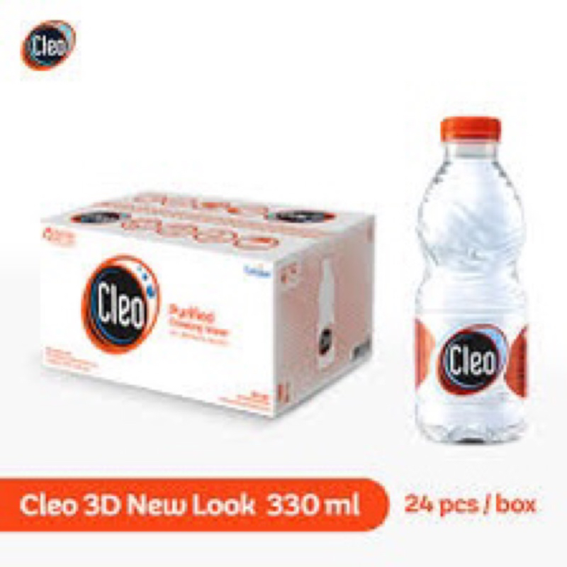 

Cleo botol 330ml isi 24pcs