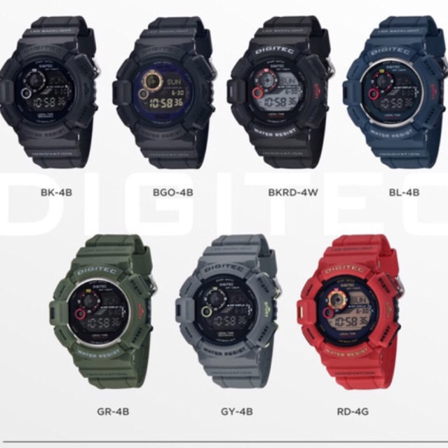 DIGITEC DG-5028T jam tangan sport digital water resist ORIGINAL