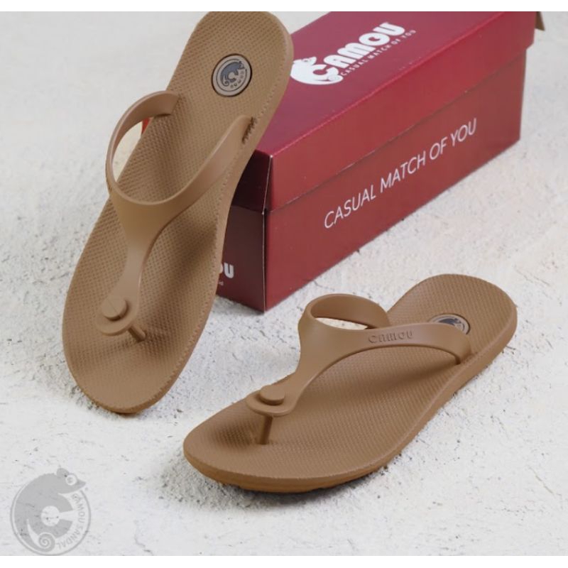 Sandal Wanita Cantik CAMOU Nikita Peanut