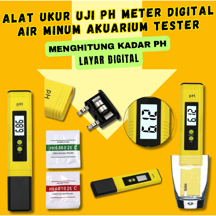 Alat Ukur Uji PH Meter Digital Air Minum Akuarium Tester