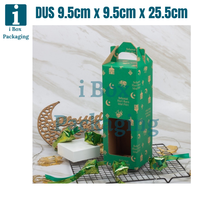 

[ 10 Pcs ] Kardus Box Toples Jar 250ml Lebaran Dus Tenteng Botol 1 Liter Packaging Hampers Parcel idul Fitri