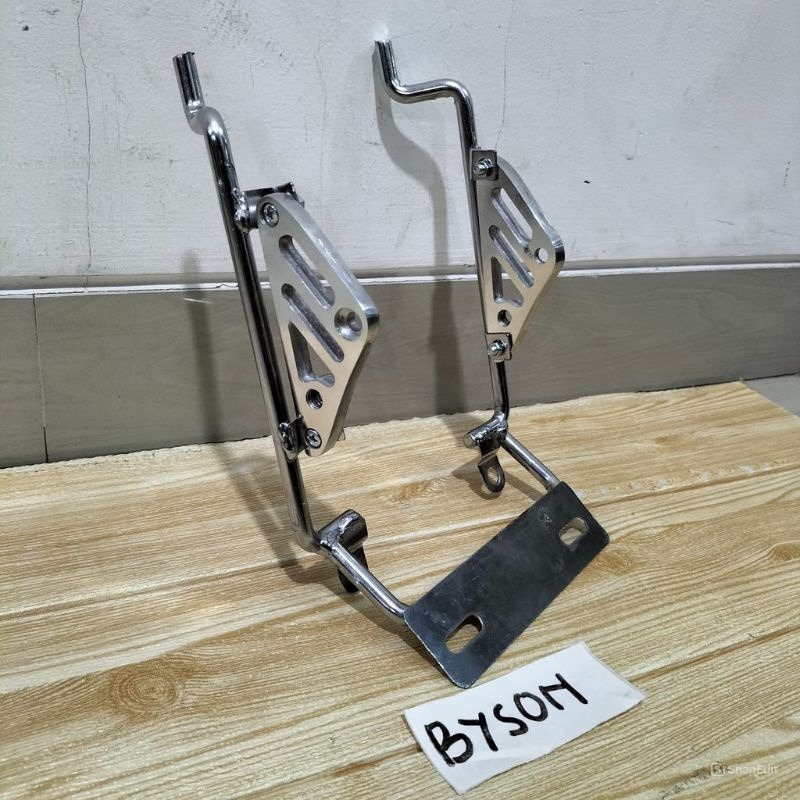 DUDUKAN LAMPU CNC BYSON KUPINGAN BREKET PANGON LAMPU DEPAN BYSON MODEL TULANG/TRALIS