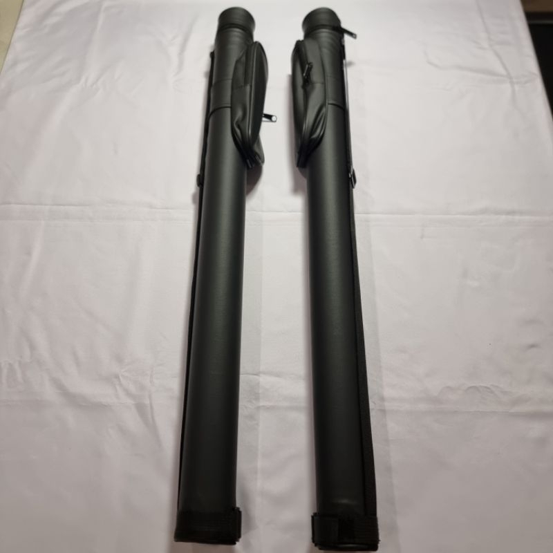 Tas Billiard 1x1 Cue Bag Tabung Pocket Panjang Hitam Polos
