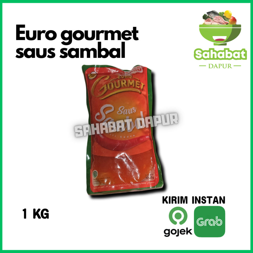 

Euro Gourmet Saus Sambal Kemasan Pouch 1 kg - Sahabatdapur