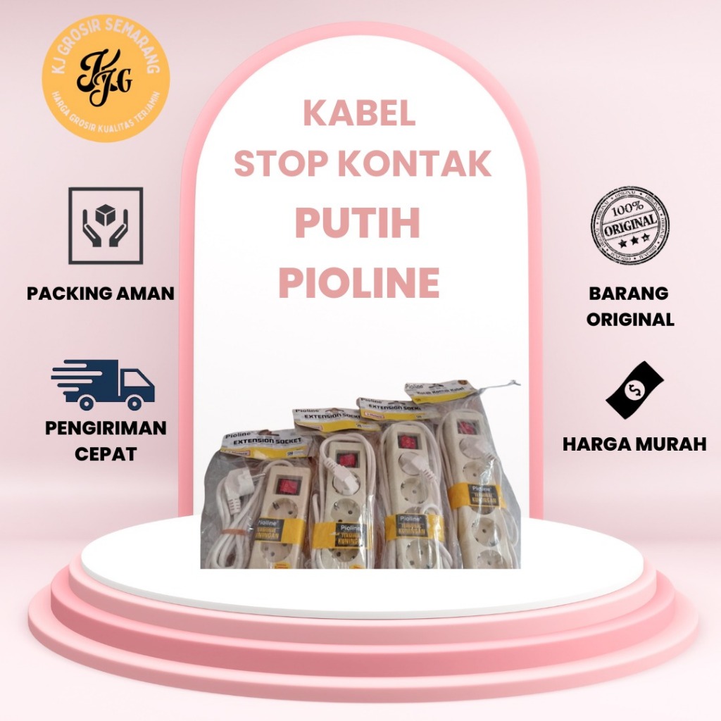 KABEL STOP KONTAK 5 METER PIOLINE PEK5510