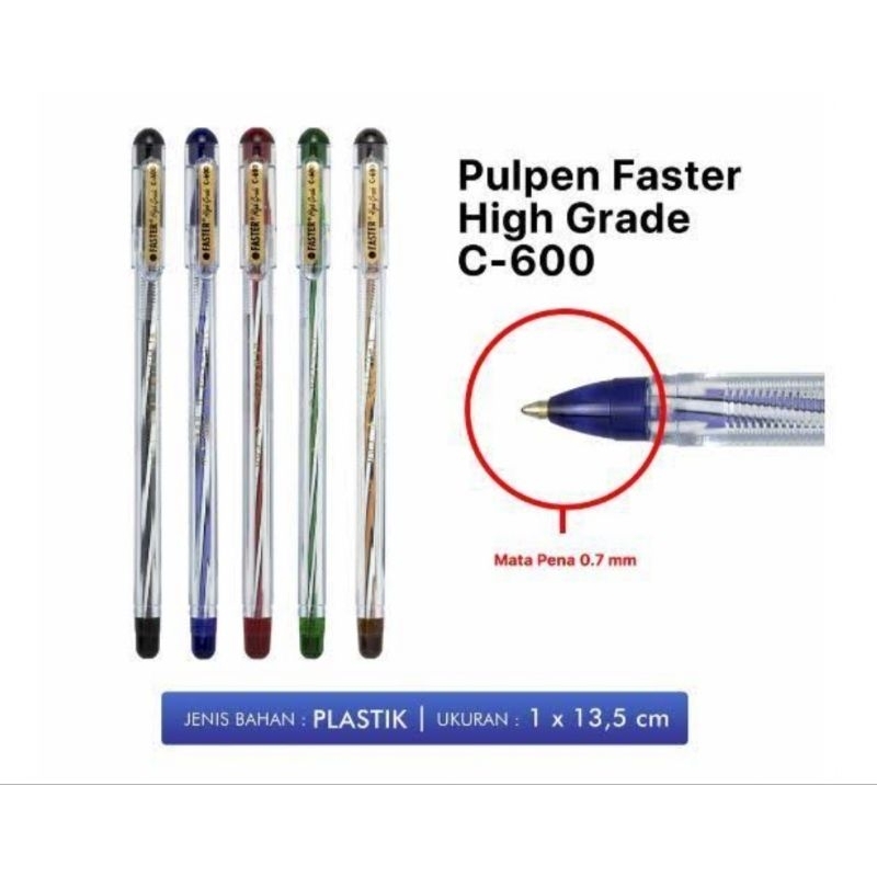 

RB (12 Pcs) Pen Faster C600/F6
