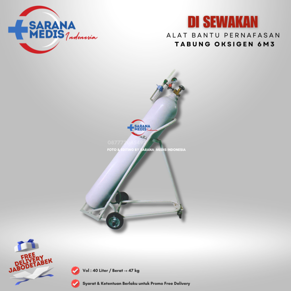 Sewa Tabung Oksigen 6M3 - Set