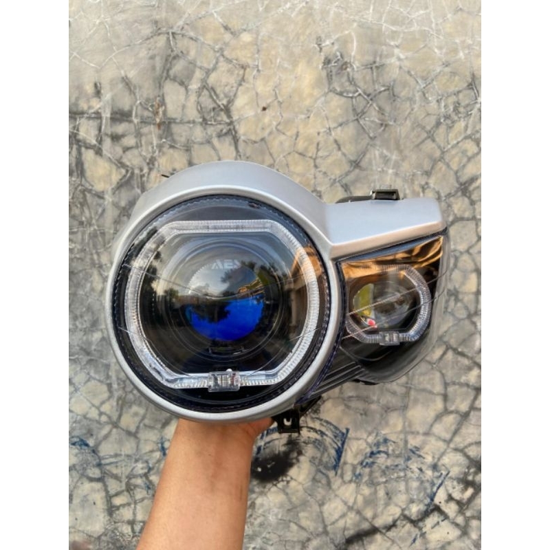 Lampu Depan Tiger PC Set Biled AES turbo Gen2 Paket Lengkap