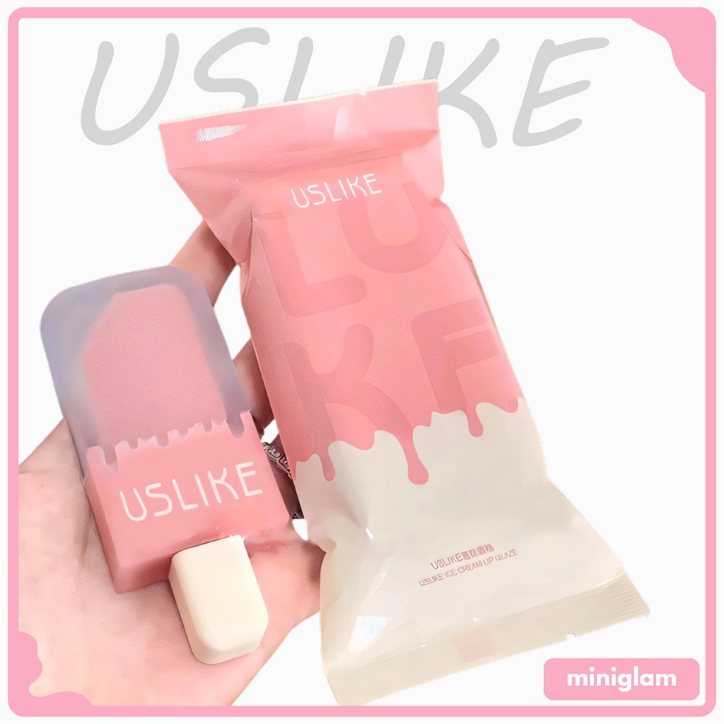 MGLAM - USLIKE Matte Velvet Korean Ice Cream Lip Glaze Lip Gloss Lipstick Es Krim Korea【XX168】