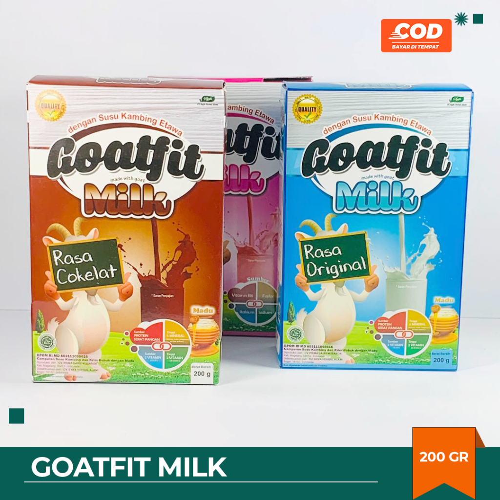 

SUSU KAMBING+ROYAL JELLY GOATFIT | ETAWA PLUS ROYAL JELLY GOATFIT MILK