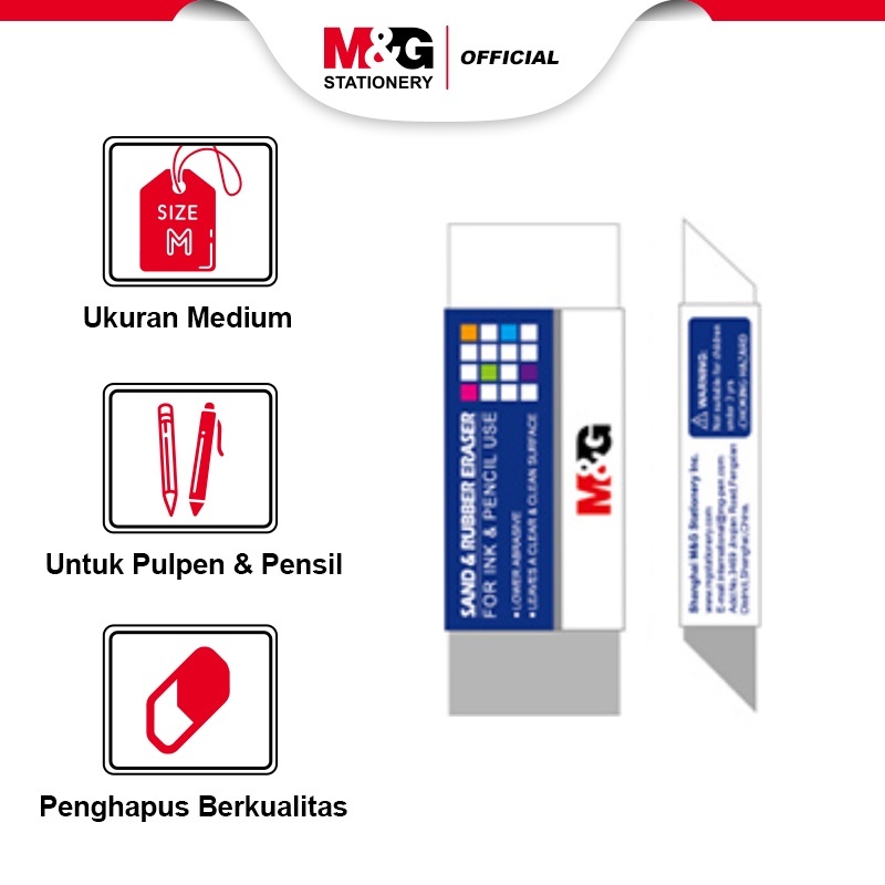 

M&G Eraser 2 Warna - Penghapus Pulpen Dan Pensil