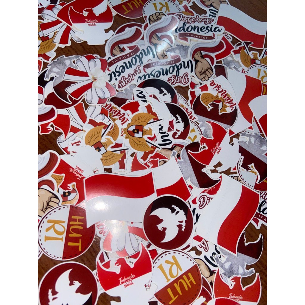 

Stiker cutting bendera indonesia | Stiker Pipi Bendera Indonesia