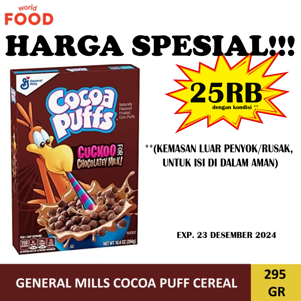

GENERAL MILLS COCOA PUFF CEREAL *HARGA SPECIAL**
