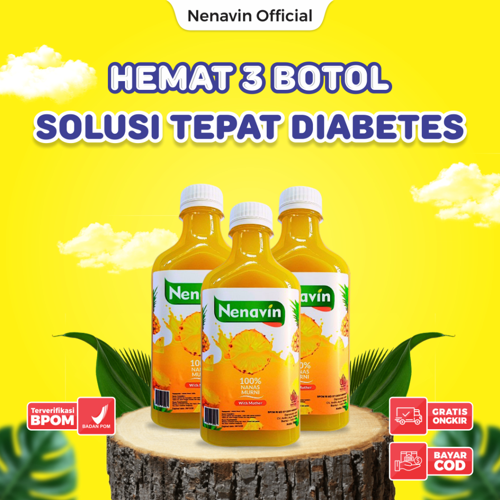 

Solusi Tepat Diabetes NENAVIN Cuka Nanas 3 Botol