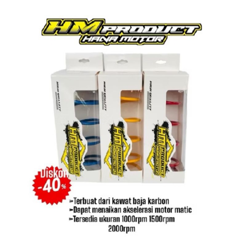 UPGRADE PER CVT PLUS PERSENTRI 100 RPM 1200 RPM 1500 RPM BEAT KARBU FI DELUXE