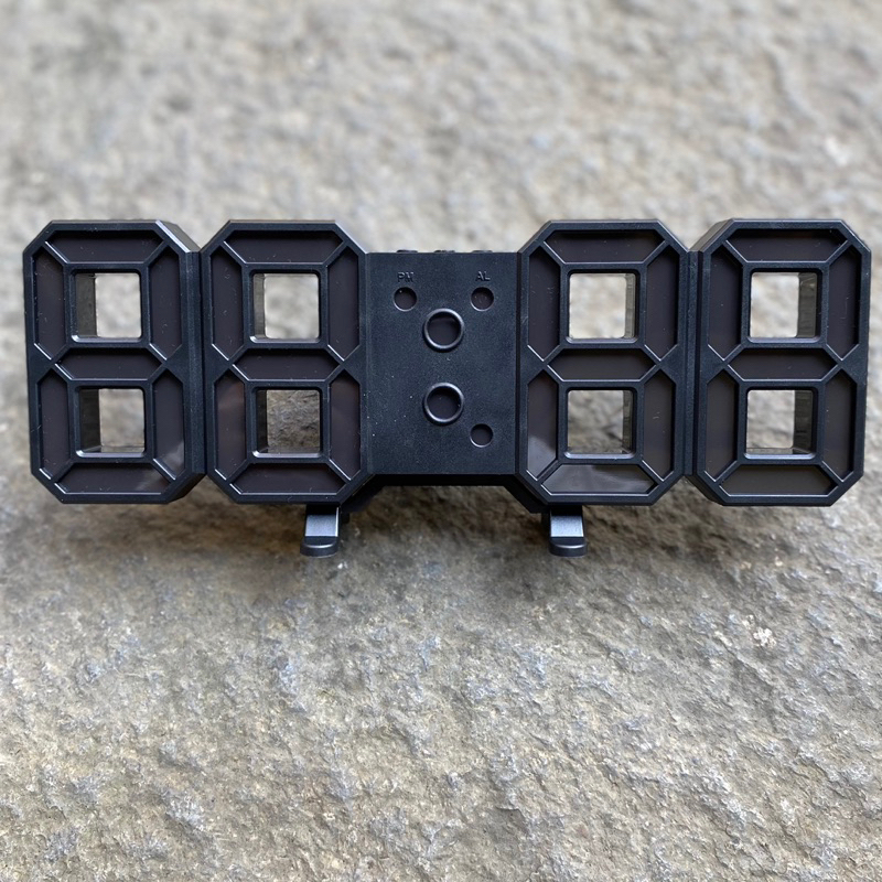 Jam Meja Led Digital 3D Clock /Jam Dinding 3D Menempel Tembok