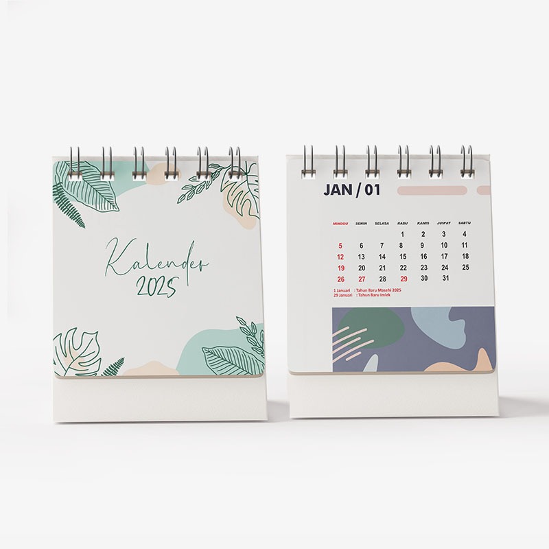 

KALENDER MEJA 2025 AESTHETIC DESAIN FLORAL