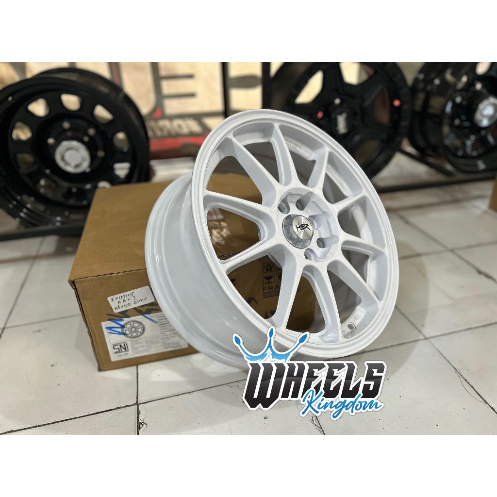 Velg Mobil Racing Ring 16 HSR ZICO R16 LEBAR 7 ET 42 WARNA PUTIH Velg Yaris Xenia Mobilio Avanza