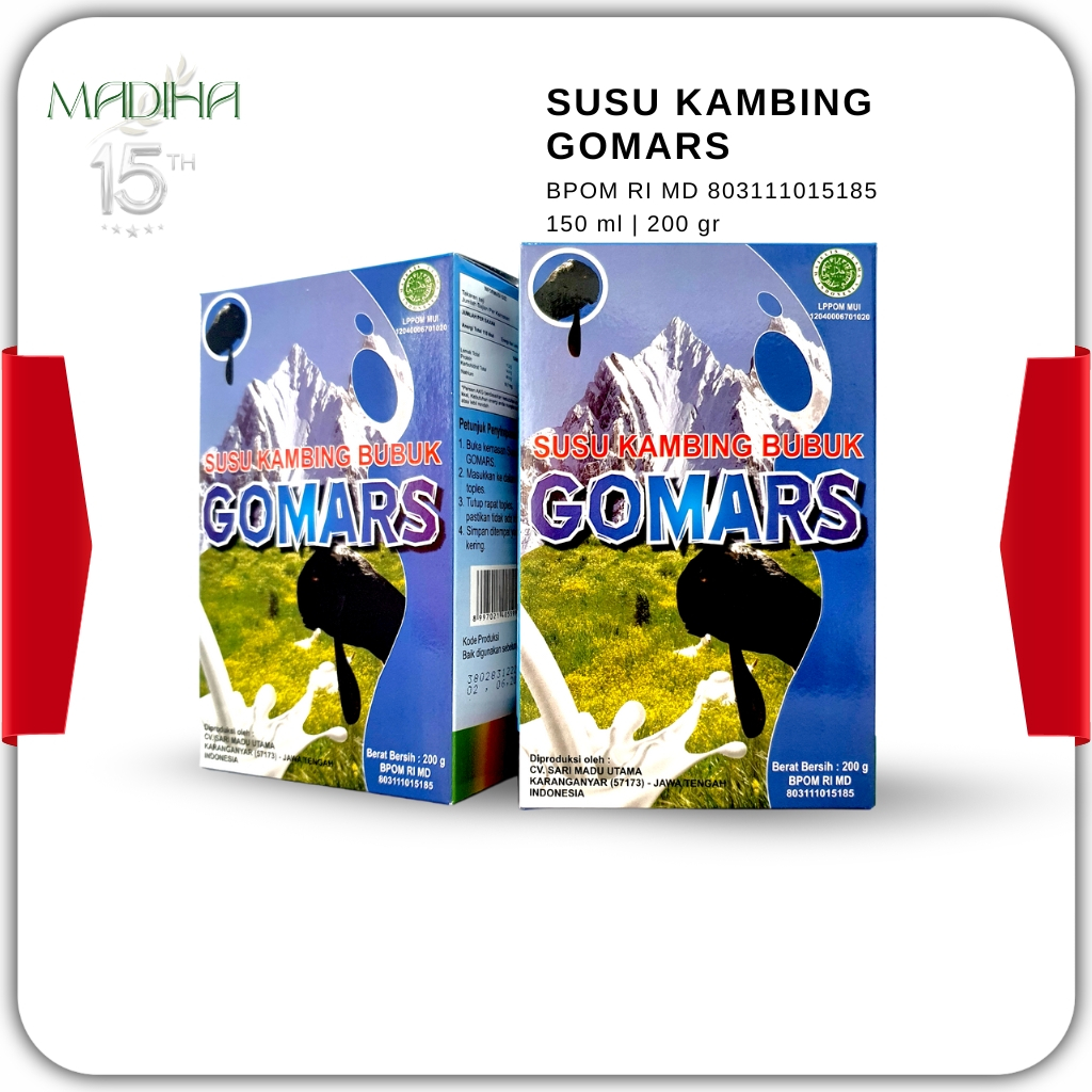 

Susu Kambing Gomars Original isi 200 Gram