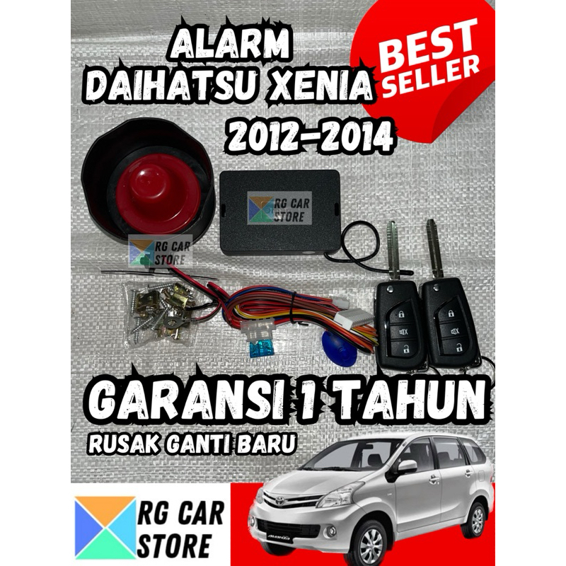Alarm Mobil Xenia 2012-2014 Garansi 1 Tahun Model Remote Sleding Kunci Lipat Berkualitas