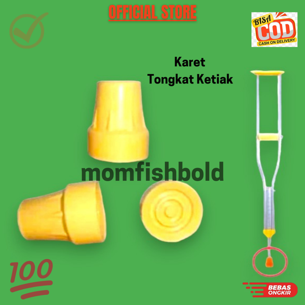 Karet Tongkat Ketiak Karet Tongkat Kruk Tongkat Ketiak