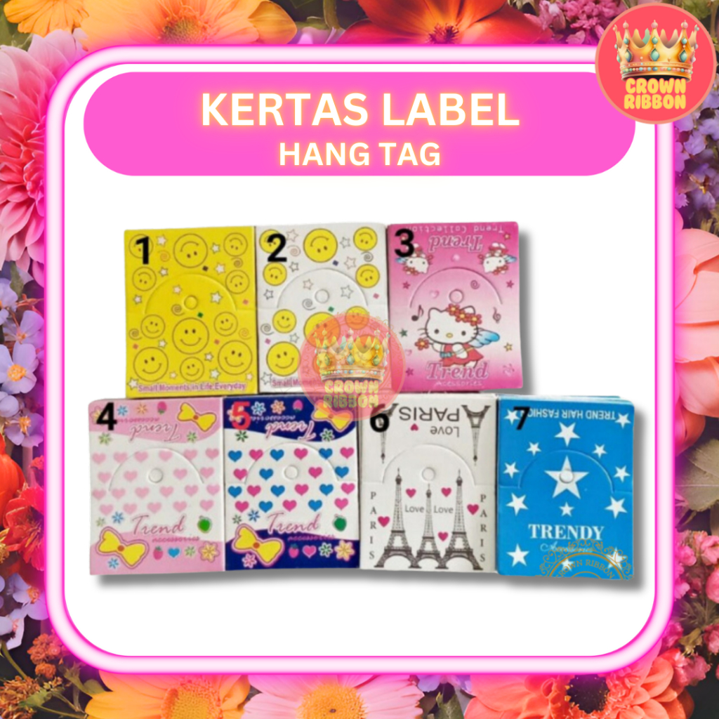 

Kertas Label Gantungan Aksesoris / Label Aksesoris / Label Bros