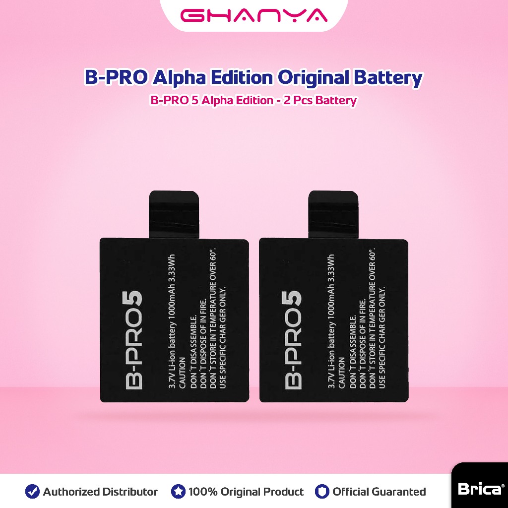 BRICA 2 PCS BATERAI B-PRO 5 ALPHA EDITION MARK II IIS AE1 AE2 AE2S AE3S LITE BASIC ORIGINAL ORI BATR