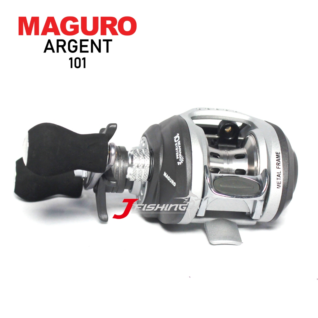 Reel BC MAGURO Argent 101 | Bait Casting | Handle Kiri & Kanan | Laut Kolam Sungai Danau
