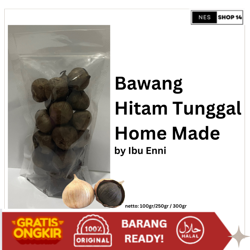 

BAWANG PUTIH HITAM TUNGGAL HOME MADE - BLACK GARLIC LANANG