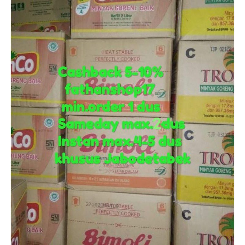 

(Dusan&Ecer) Minyak Goreng Bimoli 2L dan Lain lain Exp.2026 (Instan/Sameday/Car)