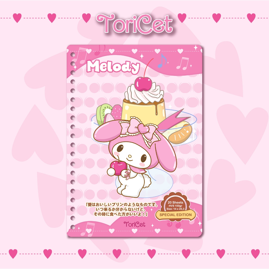 

Loose Leaf / Kertas Binder A5 Toricet - Melody 01 ( Pudding )