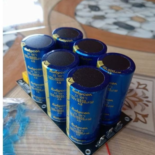 PSU 6 elco rubycon biru 10000uf 100v