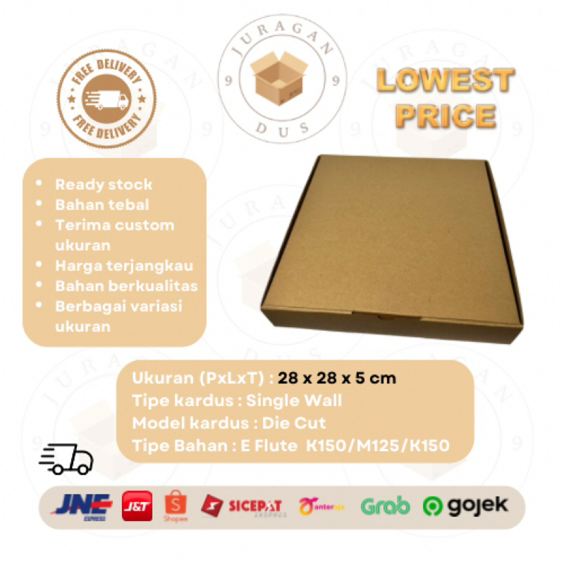 

Kardus Uk 20 x 20 x 5 CM Die Cut