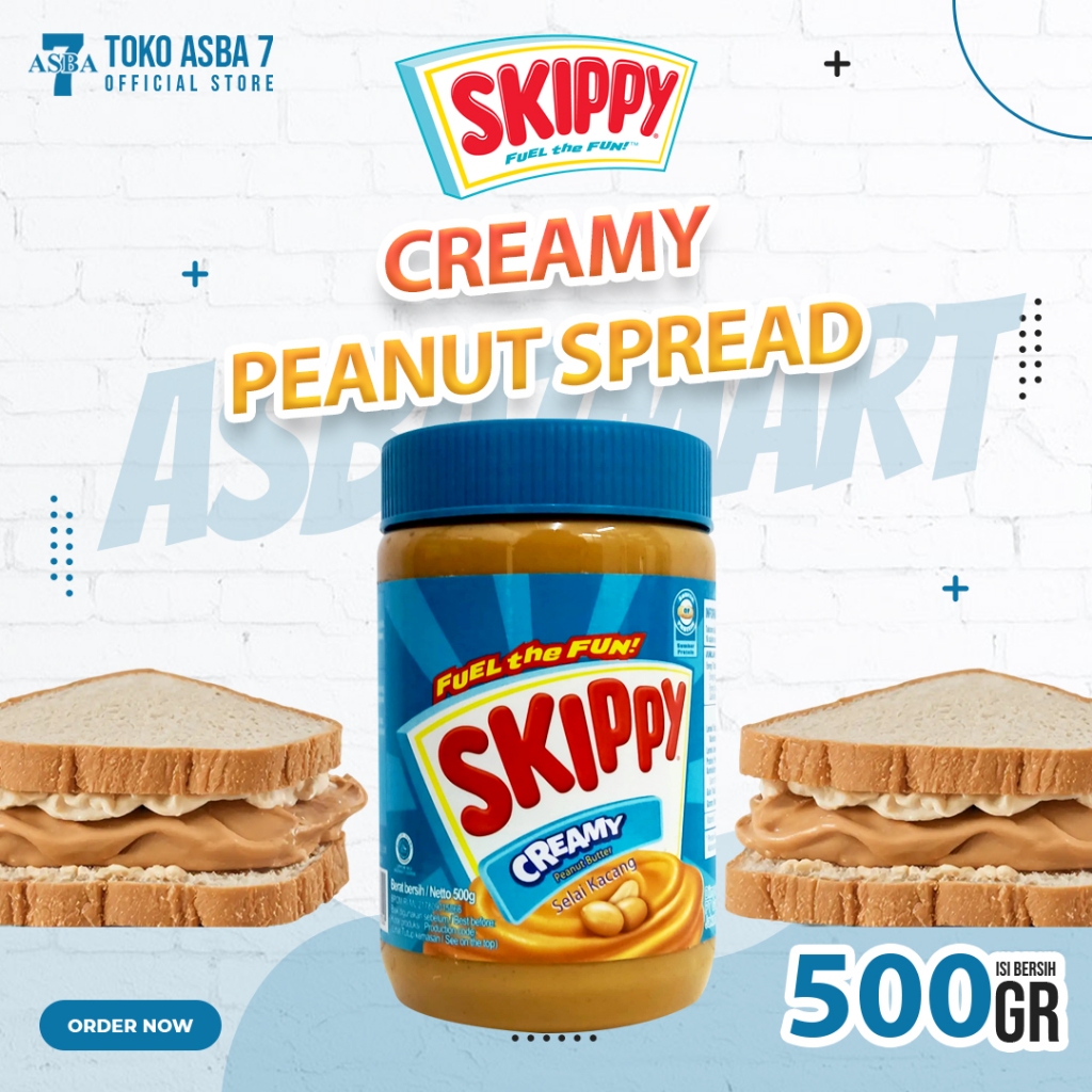 

SKIPPY CREAMY PEANUT BUTTER 500G