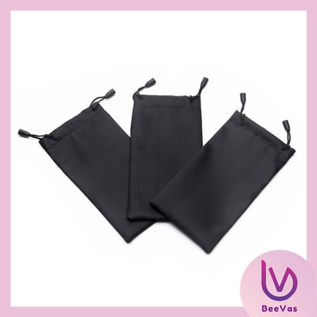 BV.ID PK1769 Tempat Penyimpanan Kacamata Polos Tali Serut kain Sarung Kaca Mata Pouch Serut Bag
