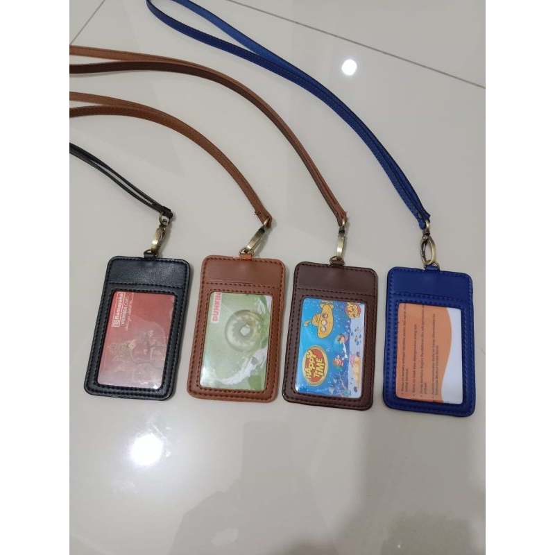 

Id Card kulit Name Tag Kulit Card Holder Termurah model simpel elegan