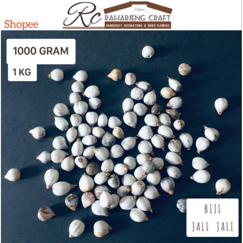 

152// 1 Kilo 1000 gram Biji jali jali bahan kerajinan craft biji bijian