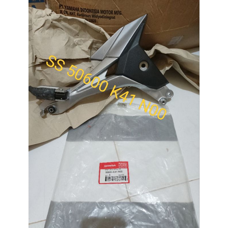 foostep assy R pangkon kedudukan step kanan supra x 125 injeksi new 2015 tromol ori 50600 k41 n00