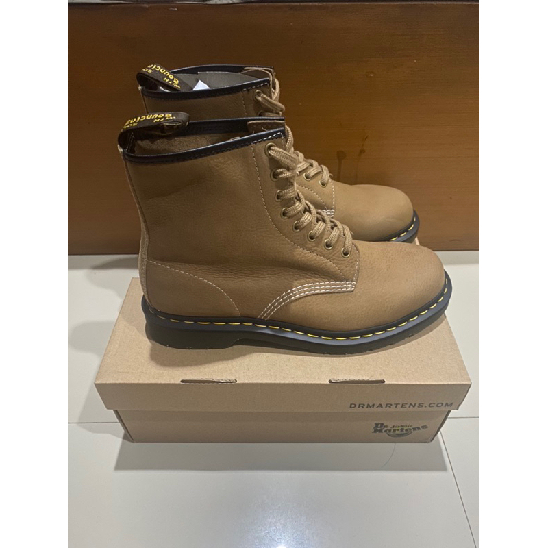 Sepatu Dr Martens 1460 Savannah Tan Nubuck Suede Original Product 100% BNIB