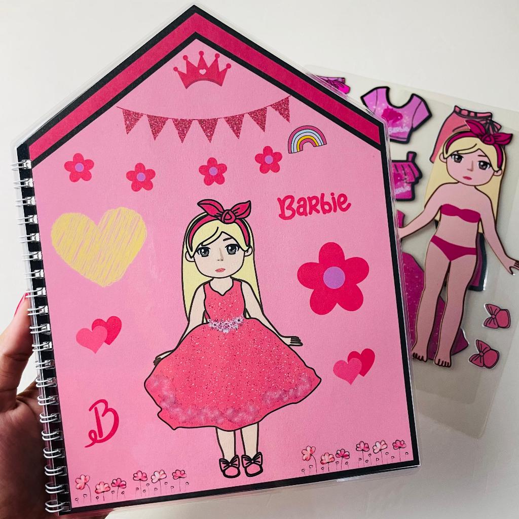 Paper Doll Series Barbie Quite Busy Book Mainan Edukasi Anak
