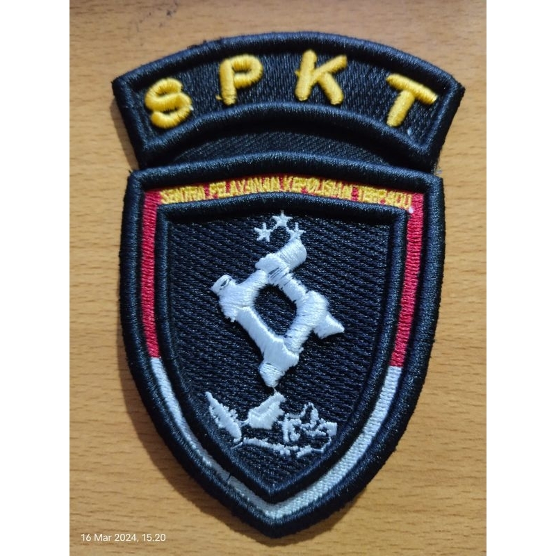 Bordir Timbul SPKT Polri