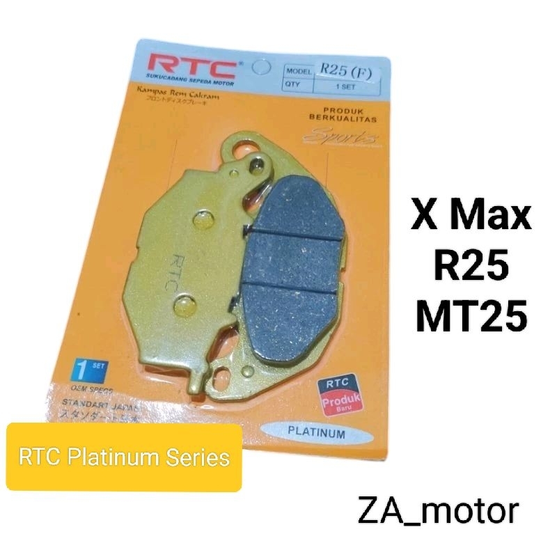 Dispad Disped Kampas Rem Depan Cakram RTC Platinum Series X Max X-Max 250 R25 MT25