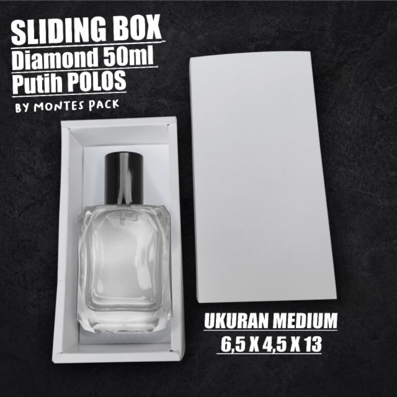 

Sliding Box untuk Botol Diamon 50ml / SLIDE BOX botol diamomd 50ml / Polos