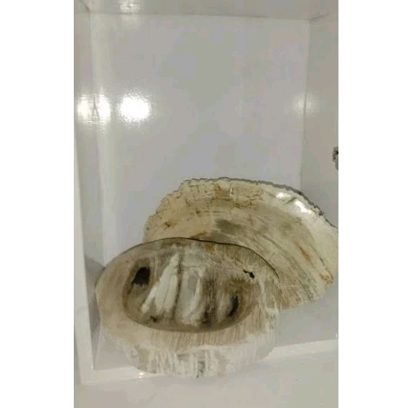 asbak dari batu sempur/fosil alam