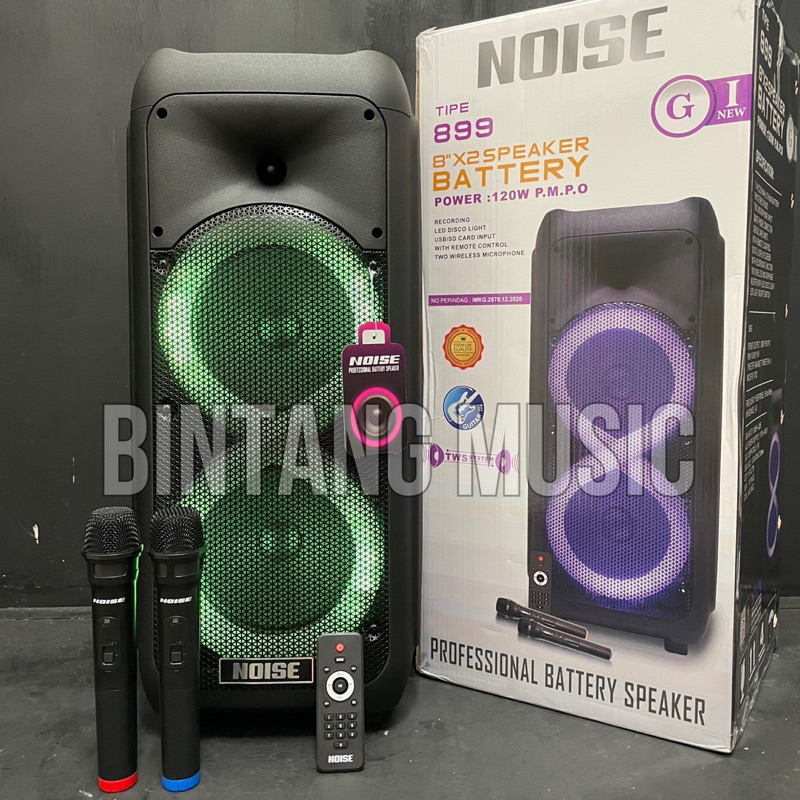 speaker portable noise 899 gi new original double speaker 899GI NEW