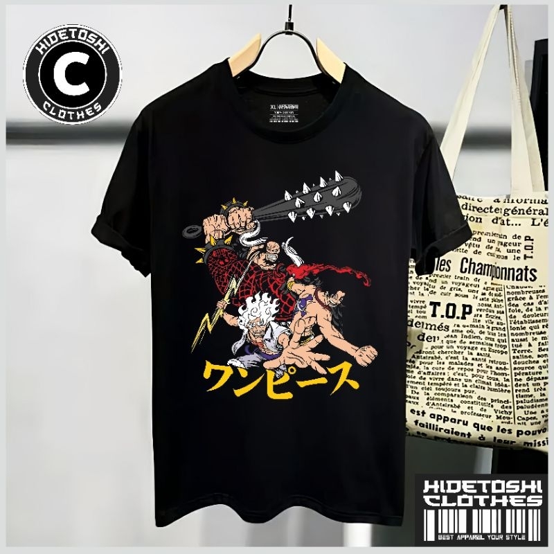 Kaos distro anime one piece/kaos one piece kualitas premium